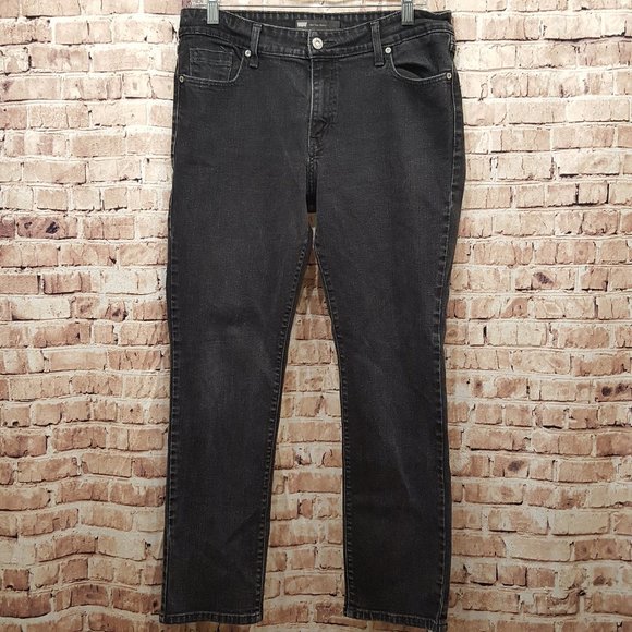 Levi's Black Tab Mid Rise Skinny Black Jeans Size 14 - Picture 1 of 15